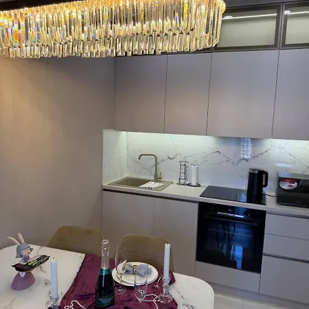 атмосфера, 11 этаж, в стиле капучино Apartamento