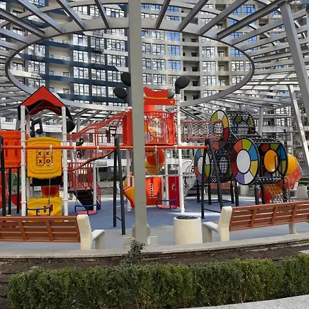 атмосфера, 11 этаж, в стиле капучино Apartamento